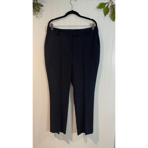 Brooks Brothers Red Fleece Womens Navy Wool-Blend Slim Fit Dress Pants Size 14 - Picture 3 of 13